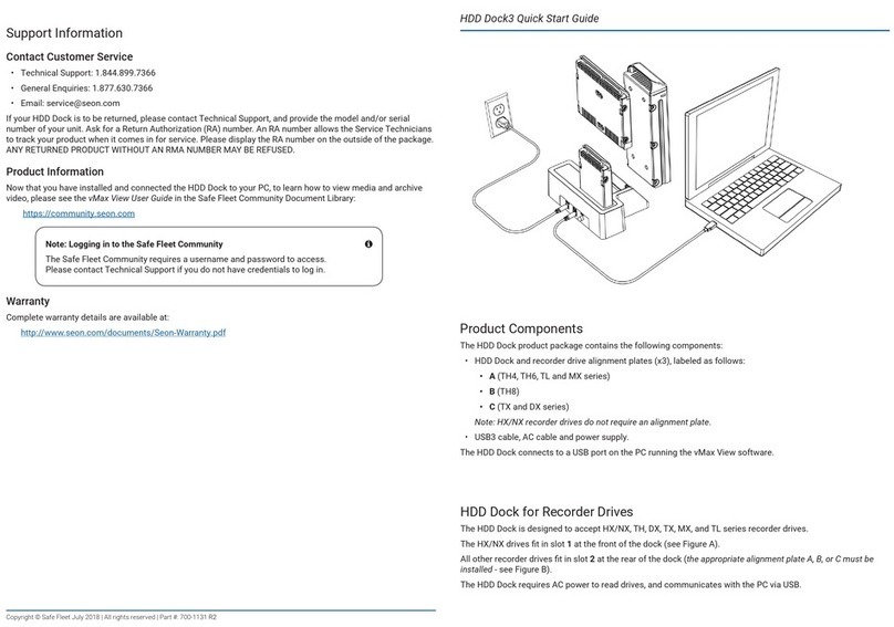 SEON HDD Dock3 quick start guide