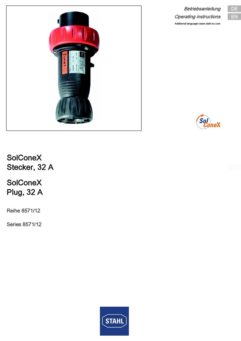 Stahl SolConeX 8571/12 Series operating instructions