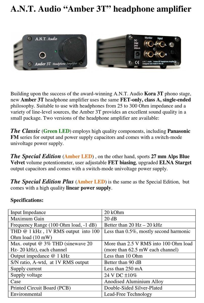 A.N.T. Audio Amber 3T user guide