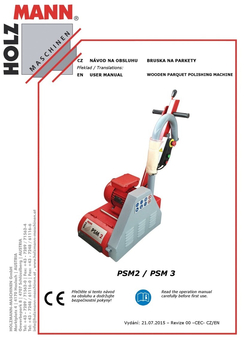 HOLZMANN MASCHINEN PSM3 user manual