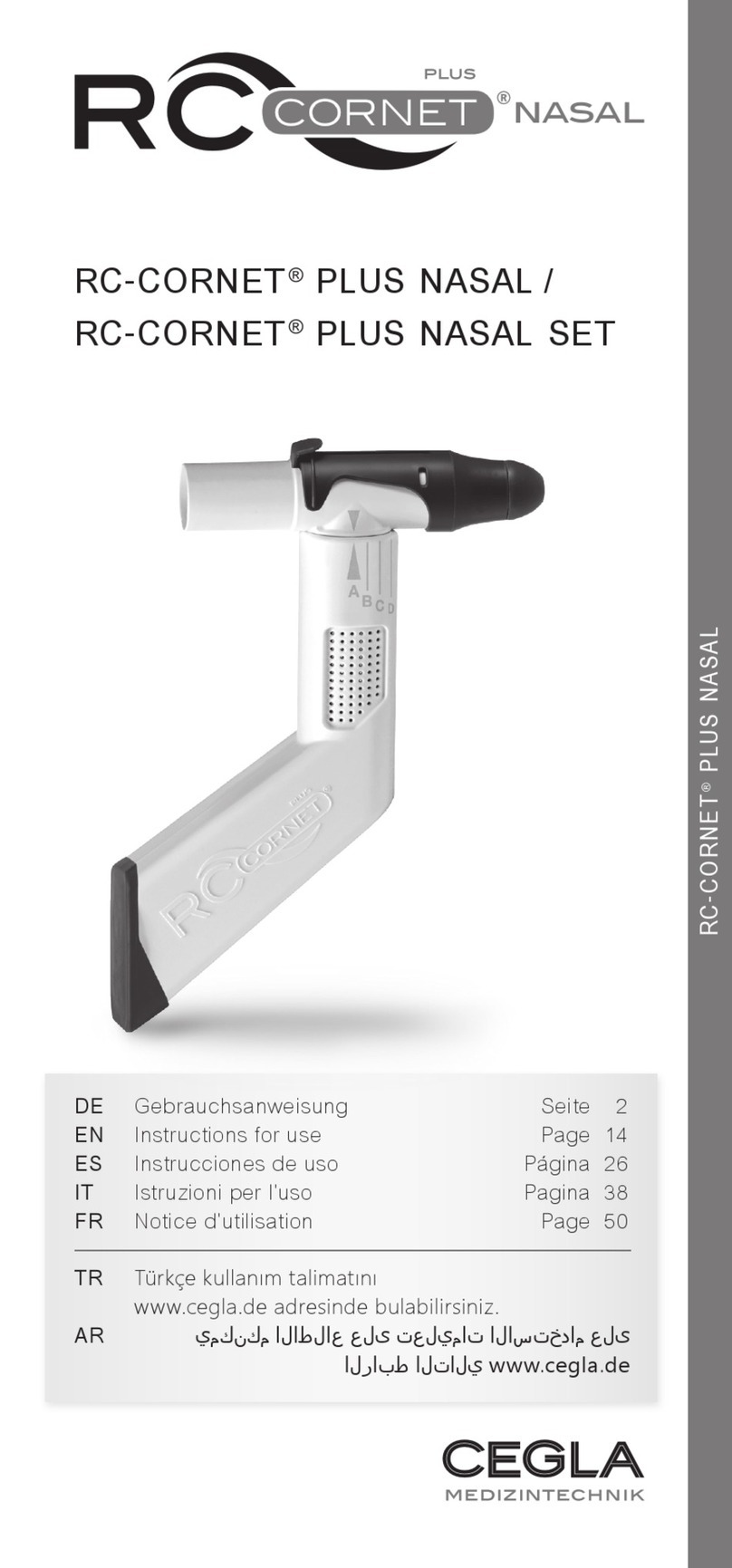 Cegla RC-CORNET PLUS NASAL Instructions for use