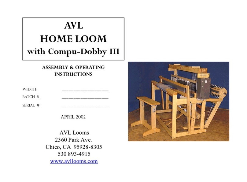 AVL Looms HOME LOOM with Compu-Dobby III Quick reference guide