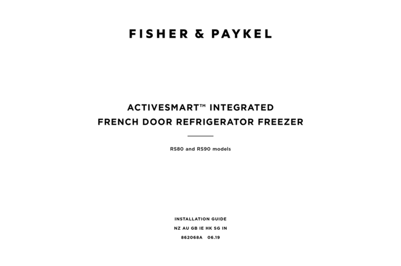 Fisher & Paykel ACTIVESMART RS80 installation guide