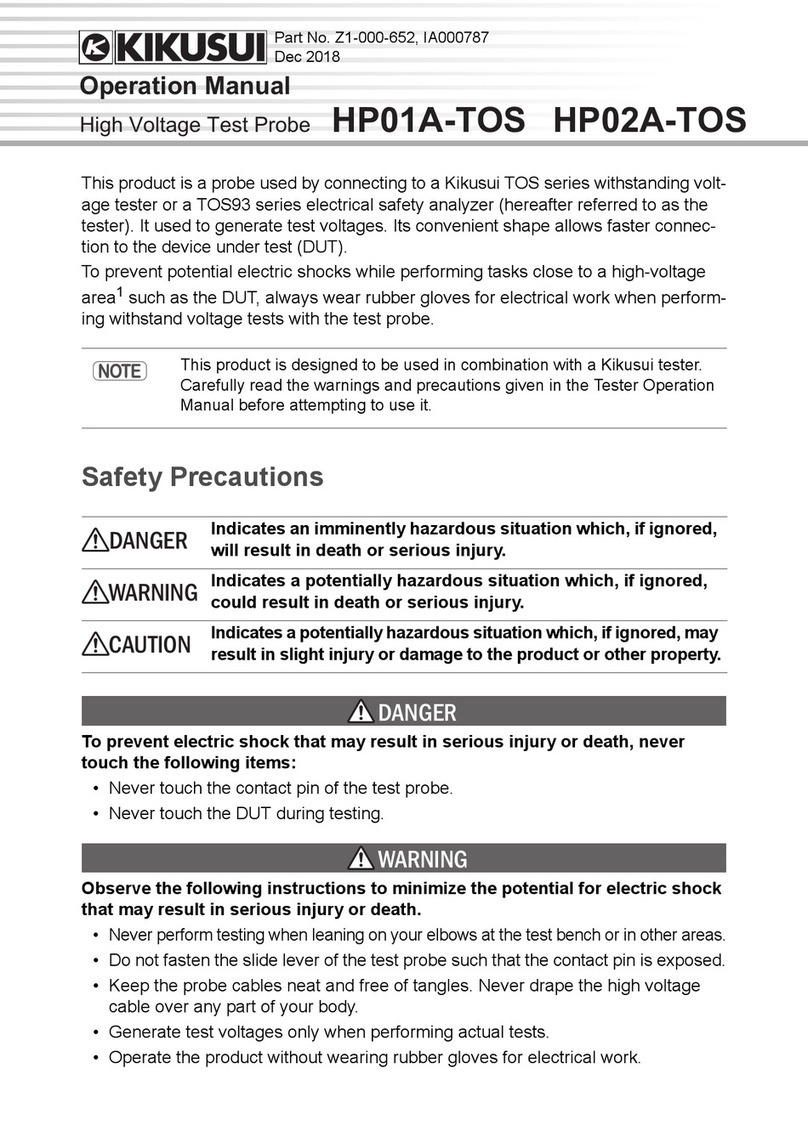 Kikusui HP01A-TOS User manual