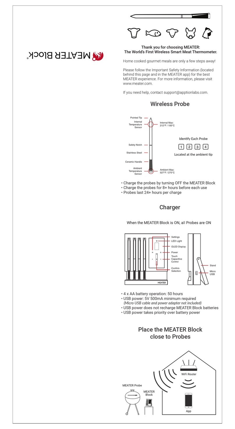 Apption Labs MEATER Block Safety Leaflet