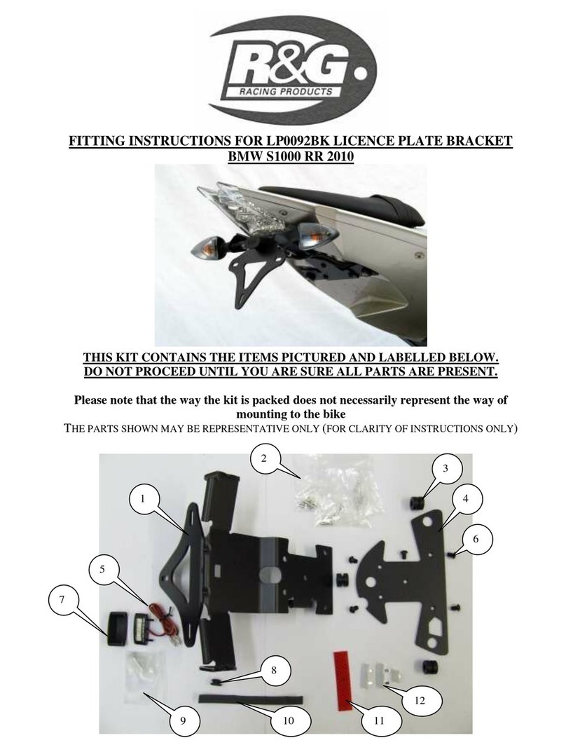 R&G LP0092BK Fitting instructions R&G LP0092BK Fitting instructions