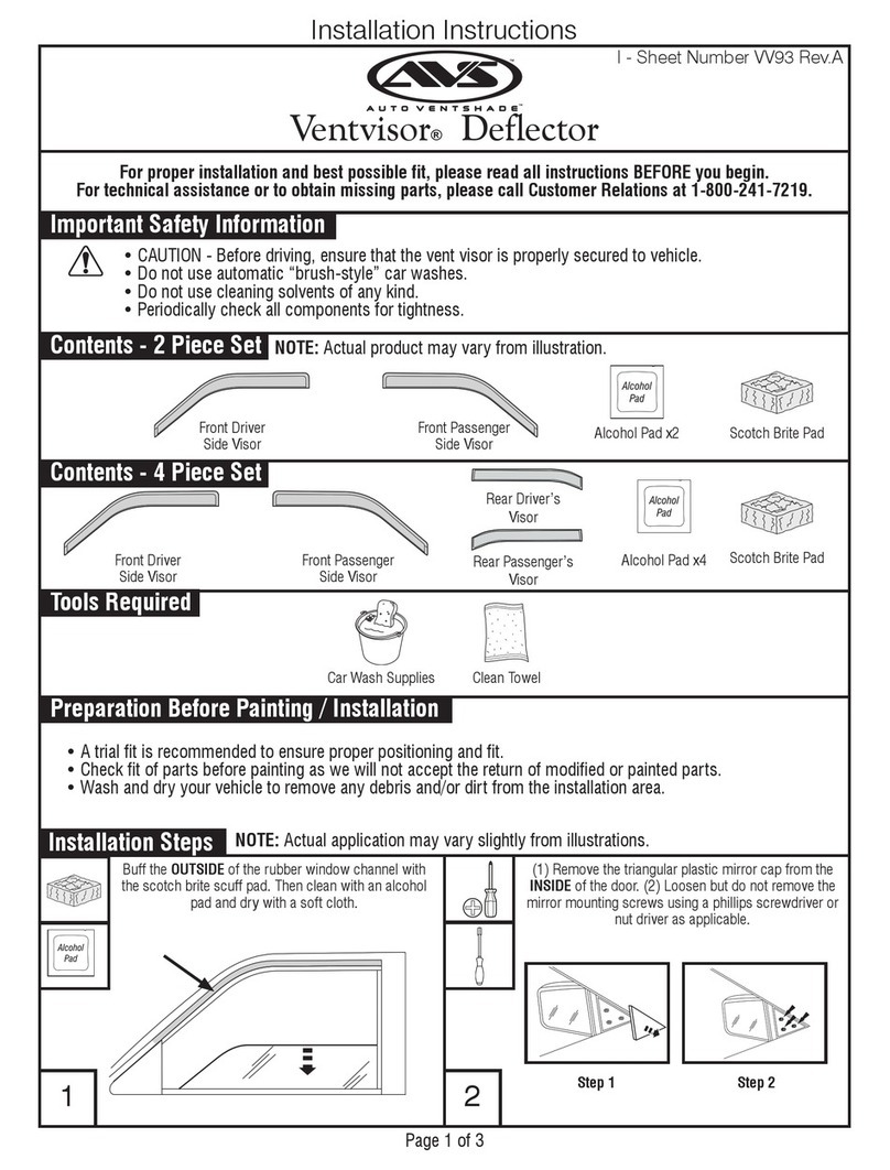 AVS Ventvisor User manual