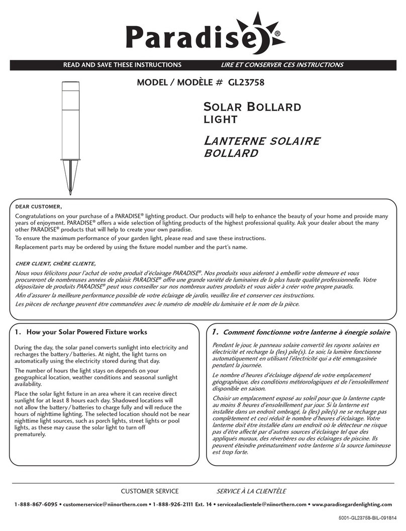 Paradise Datacom GL23758 installation manual