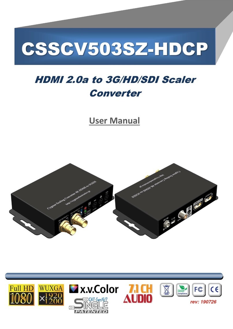 Cygnus CSSCV503SZ-HDCP user manual