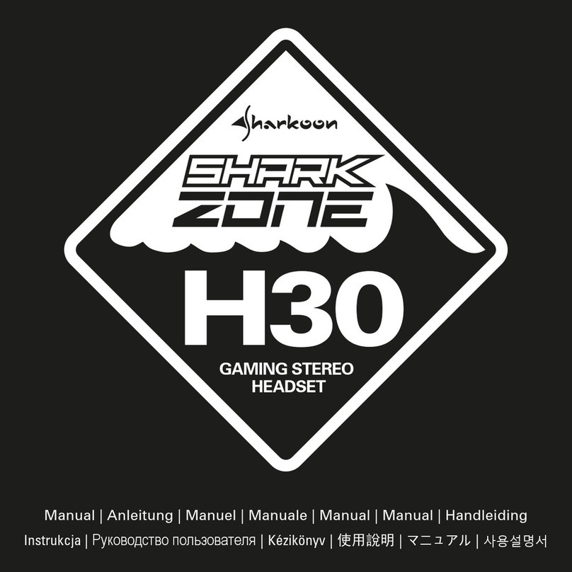 Sharkoon SHARK ZONE H30 User manual