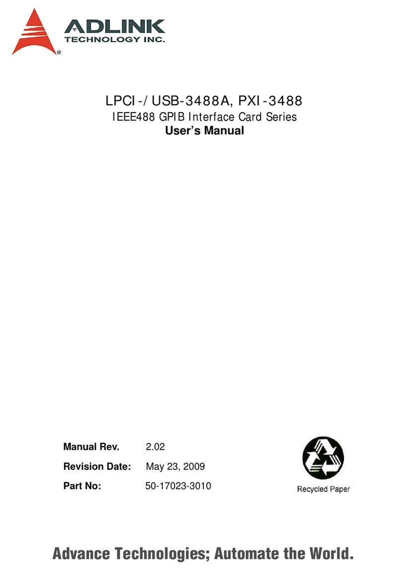ADLINK Technology LPCI-3488A Series user manual