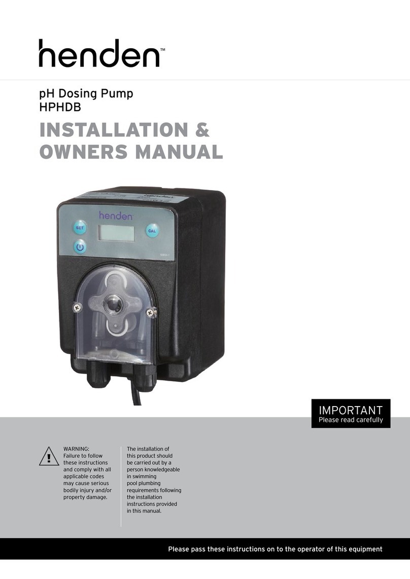 Henden HPHDB Installation & owner's manual
