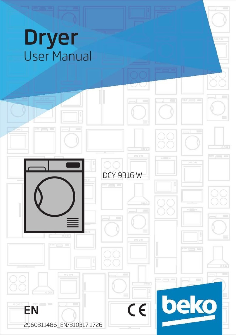 Beko DCY 9316 W User manual