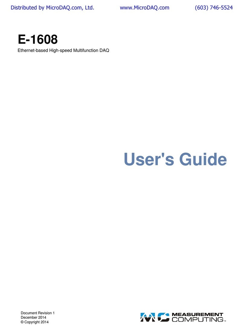 Measurement Computing E-1608 User manual