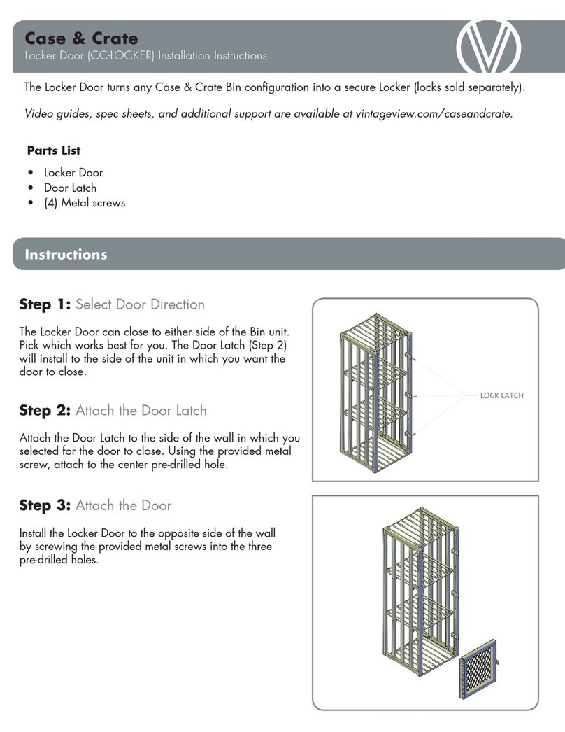 Vintage view CC-LOCKER installation instructions