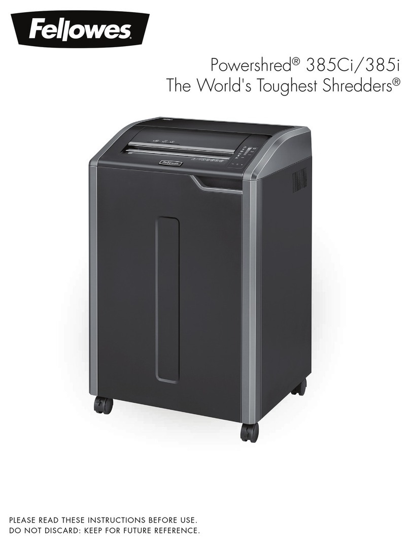 Fellowes Powershred 385Ci User manual