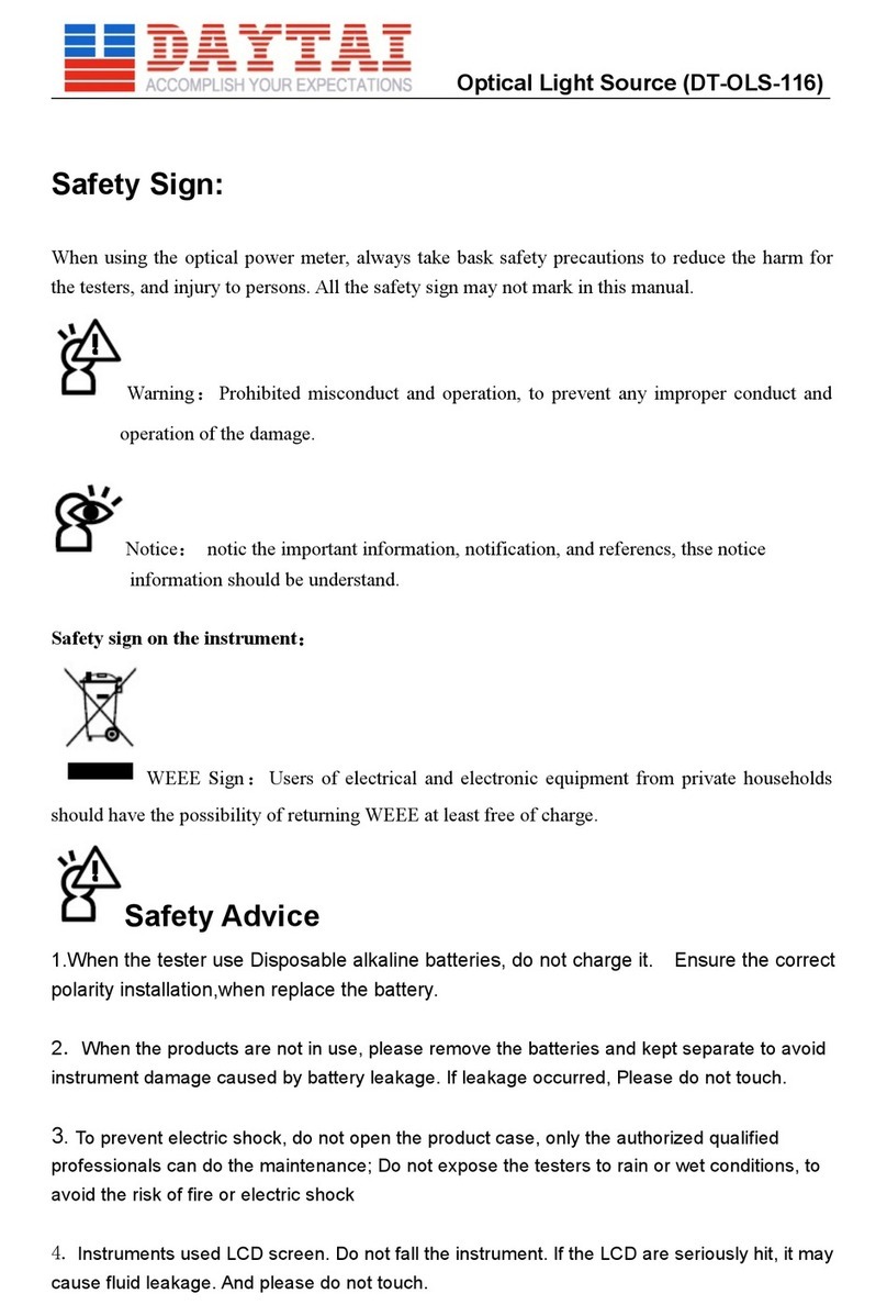 DAYTAI DT-OLS-116 user manual