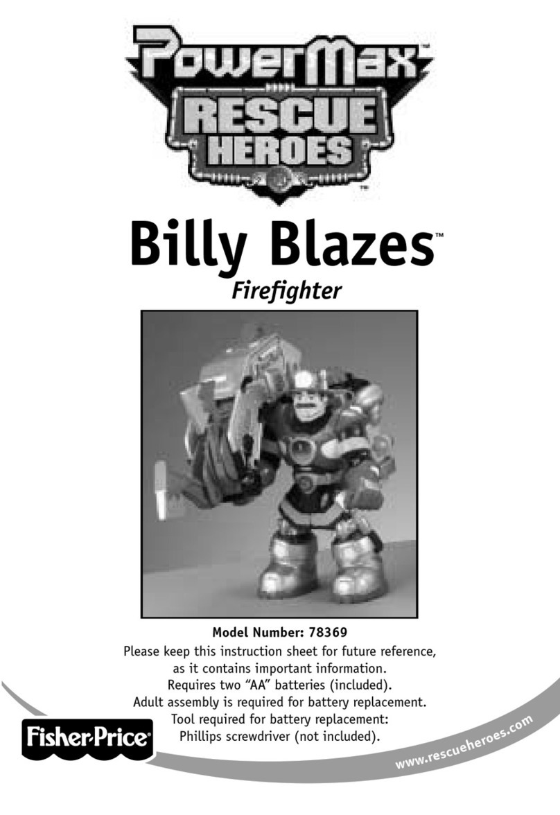 Fisher-Price PowerMax Rescue Heroes Billy Blazes Firefighter... User manual