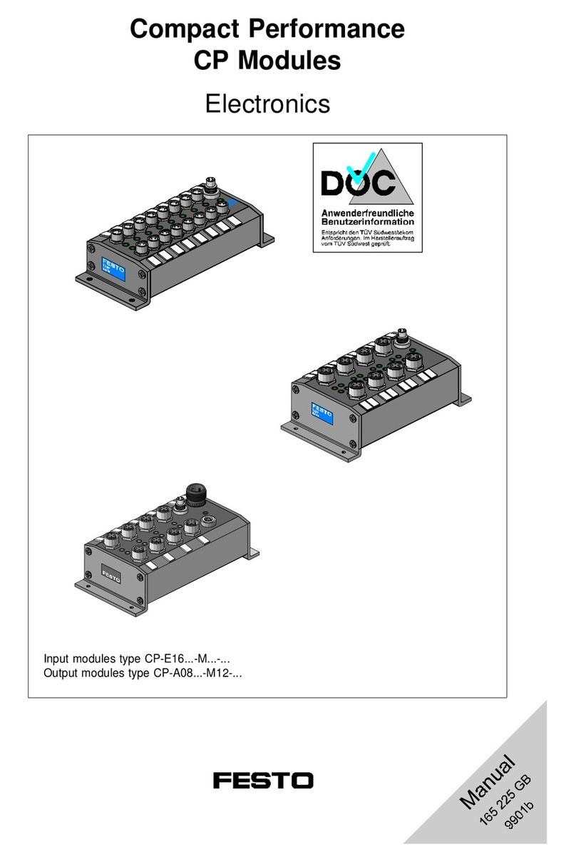 Festo CP-E16 Series User manual