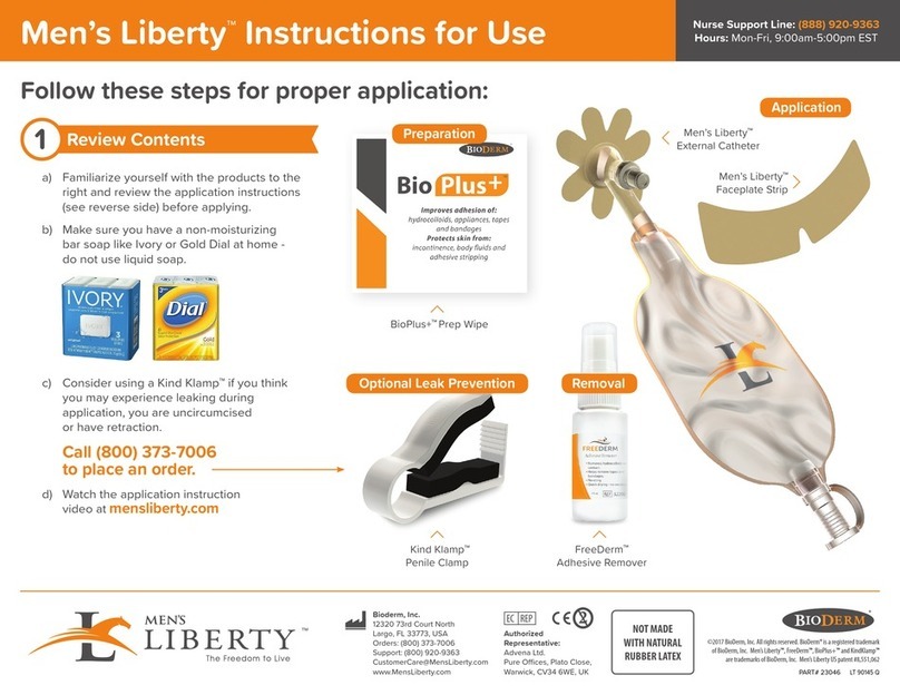 BioDerm Men's Liberty BioPlus+ Instructions for use