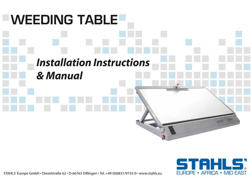 Stahls WEEDING TABLE Service manual