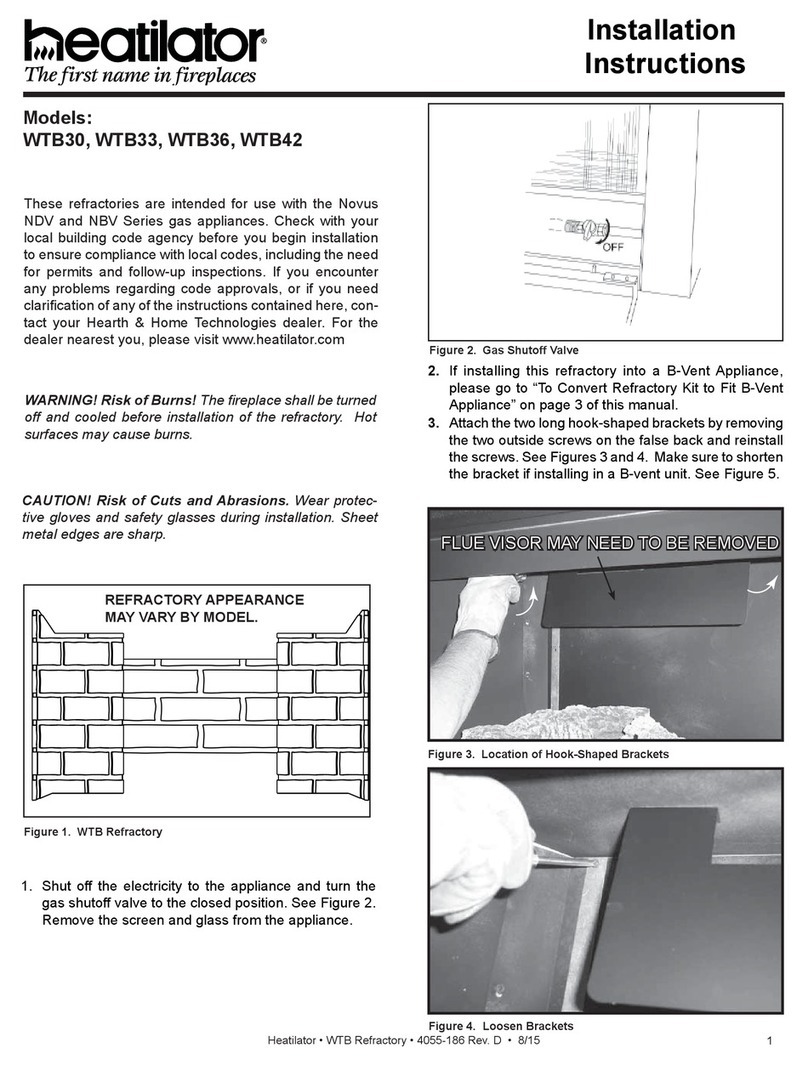 Heatilator WTB33 installation instructions