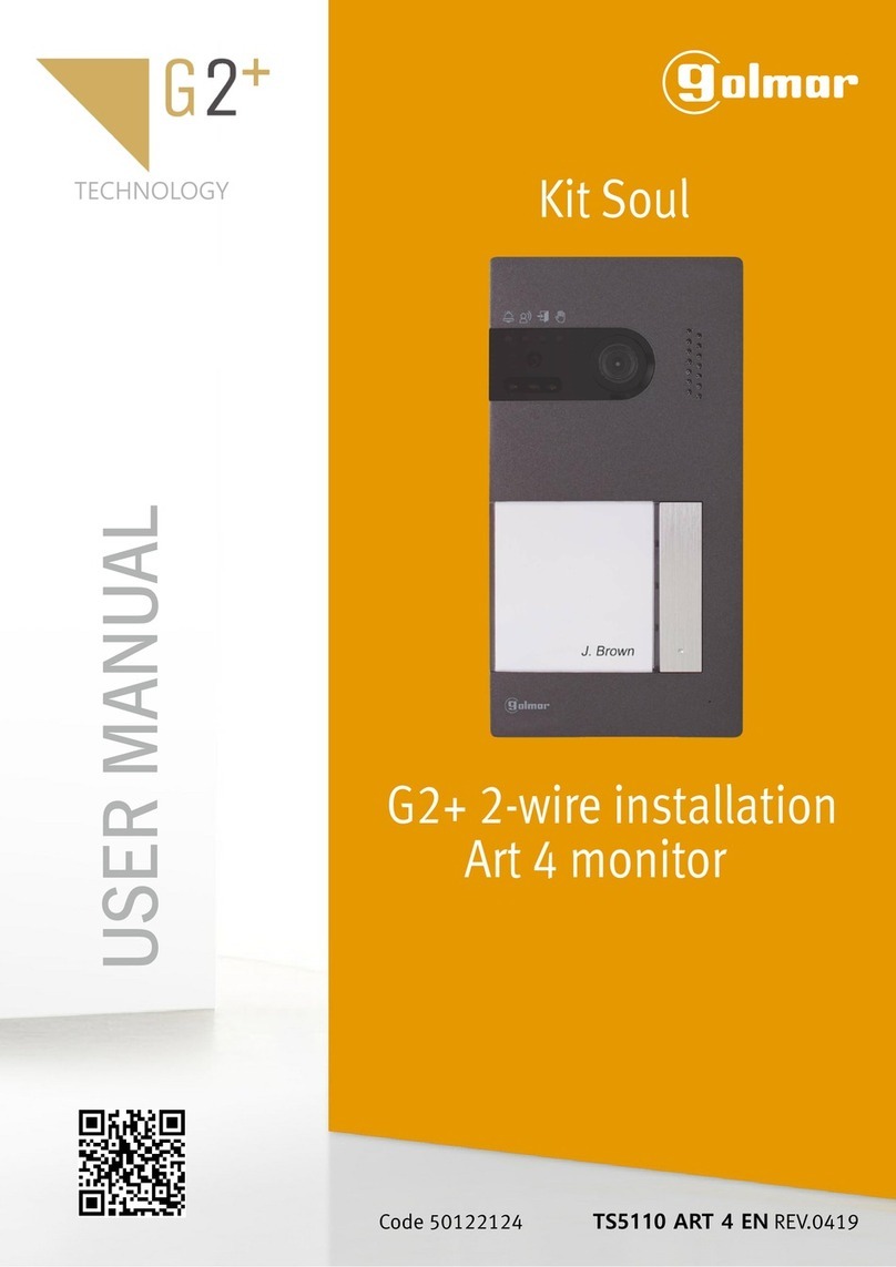 golmar G2+ Soul S5110 Art 4 user manual