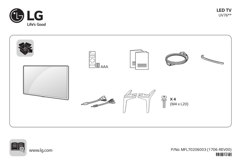 LG UV76 Series User manual