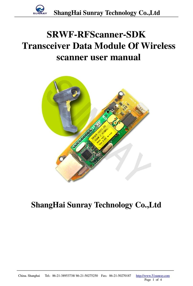 ShangHai Sunray Technology SRWF-RFScanner-SDK User manual