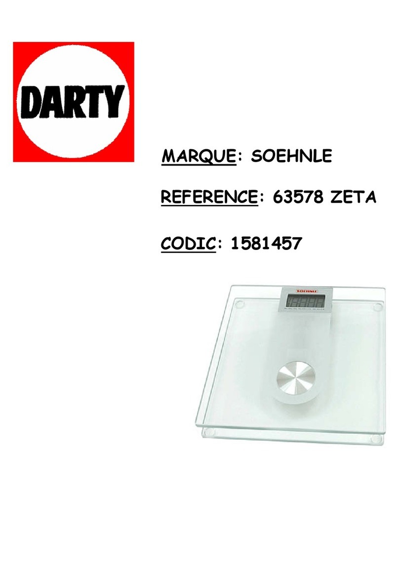 Soehnle ZETA 63578 User manual Soehnle ZETA 63578 User manual