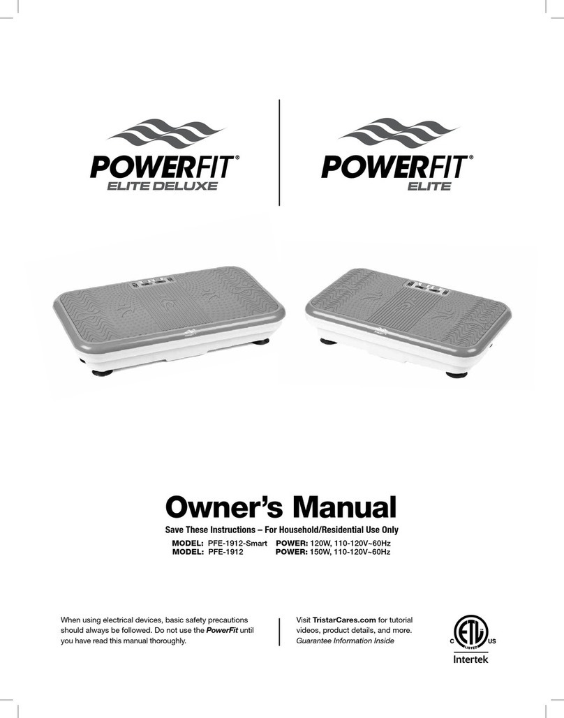 PowerFit ELITE DELUXE PFE-1912 owner's manual PowerFit ELITE DELUXE PFE-1912 owner's manual
