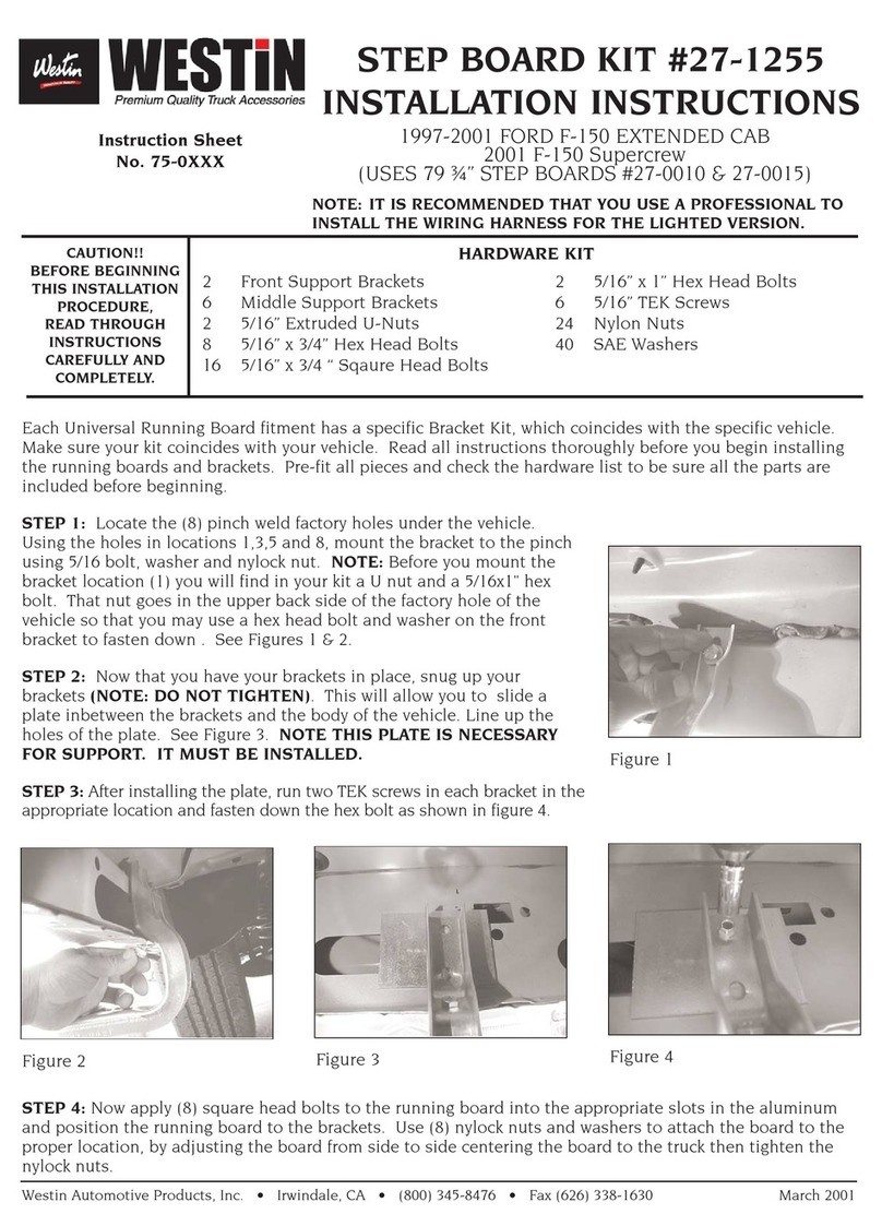 Westin 27-1255 installation instructions