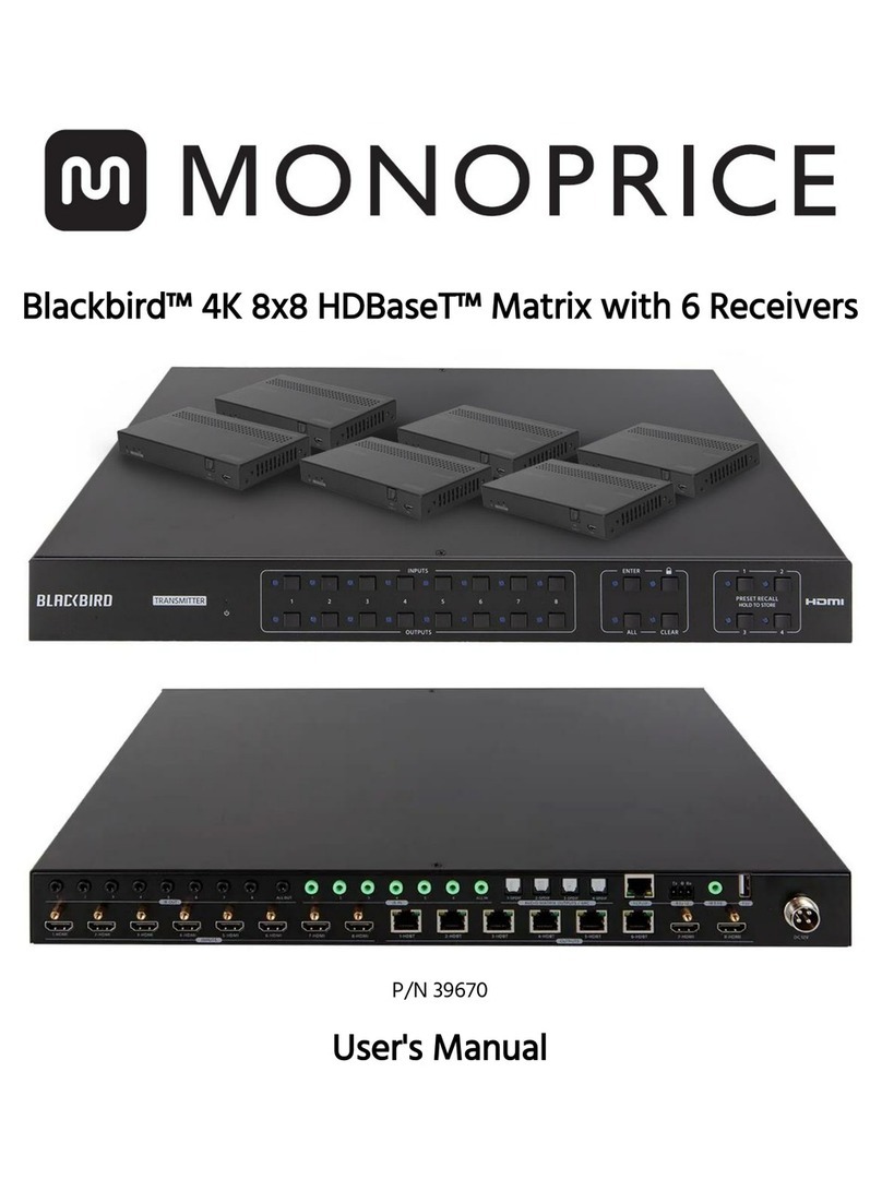 Monoprice Blackbird 39670 user manual