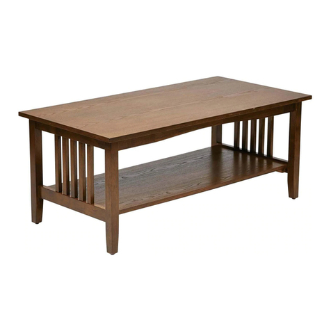 OSP Designs SIERRA COFFEE TABLE SRA12 operating instructions OSP Designs SIERRA COFFEE TABLE SRA12 operating instructions