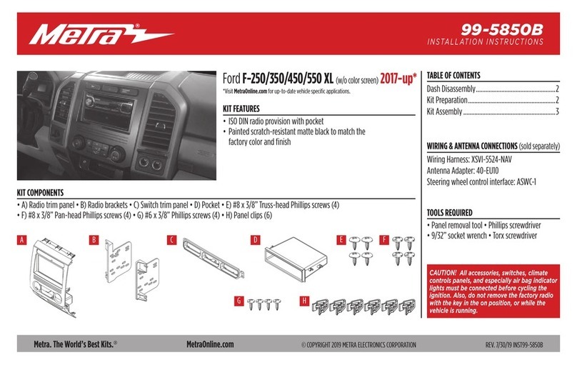 Metra Electronics 99-5850B installation instructions