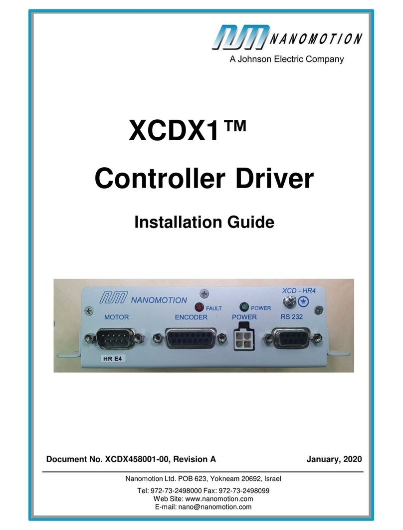 Nanomotion XCDX1 installation guide