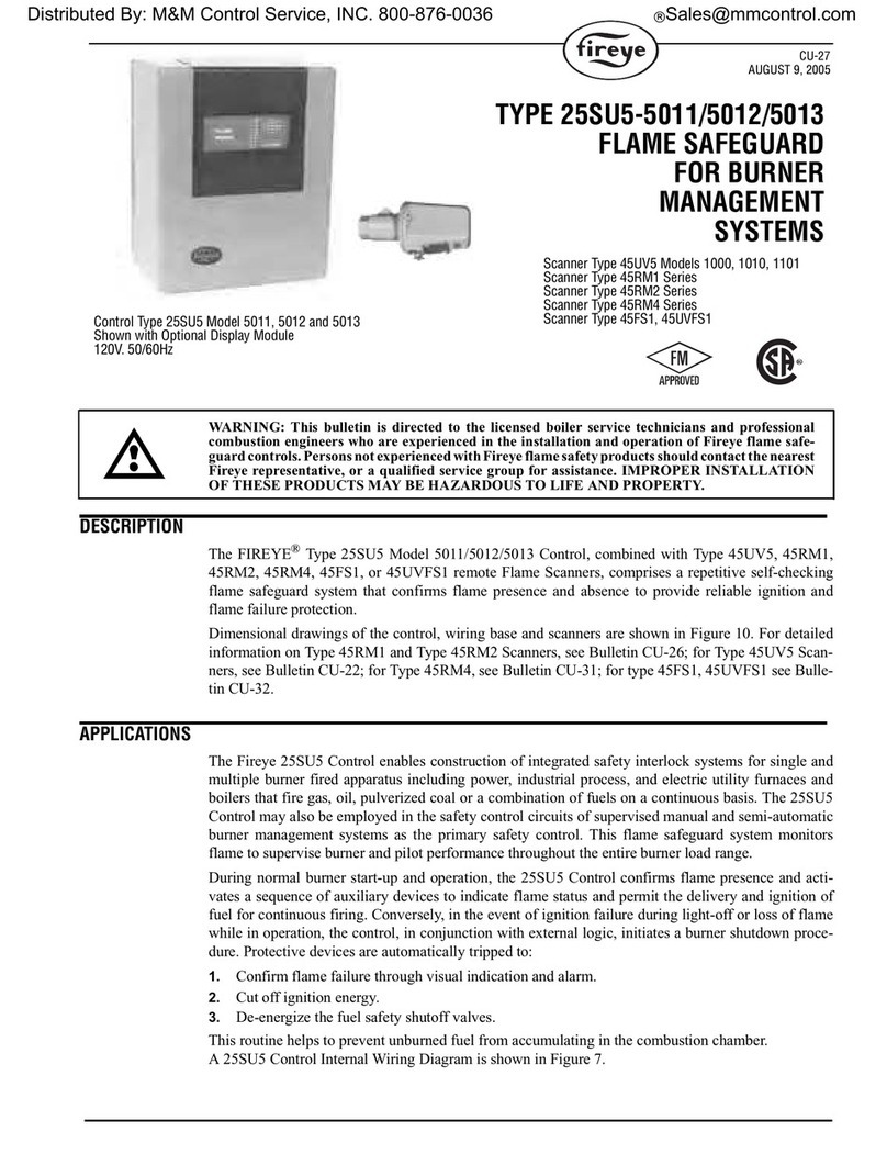 Fireye 25SU5-5011 manual