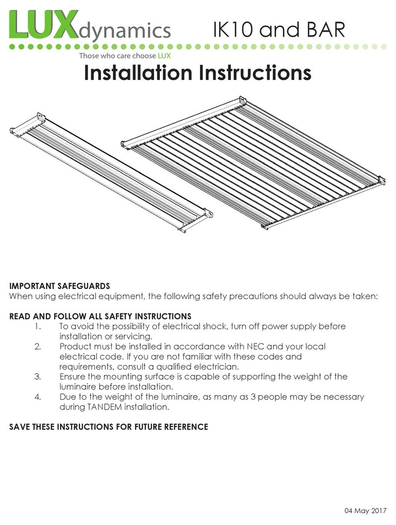 LUX dynamics IK10 installation instructions
