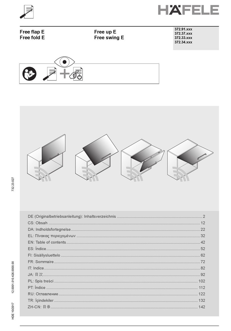 Hafele Free flap E manual