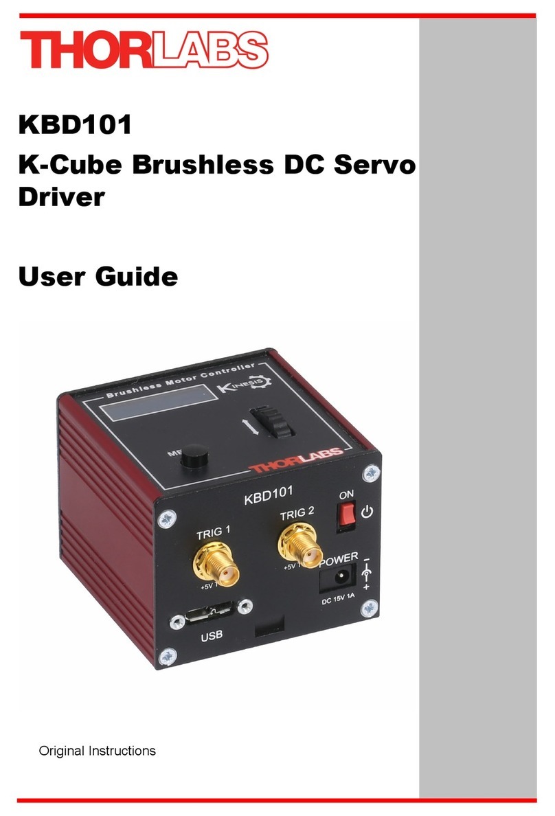THORLABS KBD101 User manual