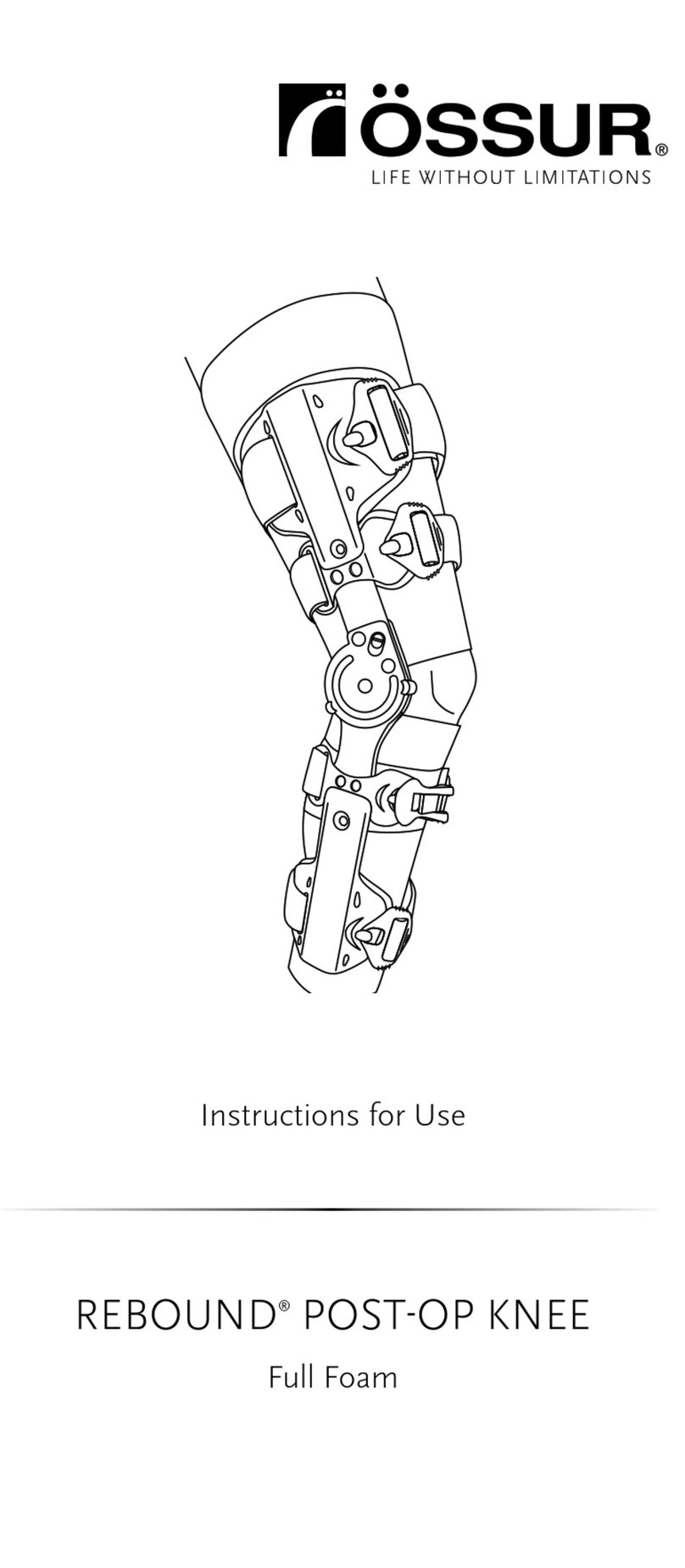 Ossur REBOUND POST-OP KNEE User manual