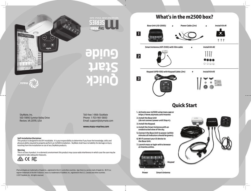 SkyMate Mazu ISI-2000 quick start guide