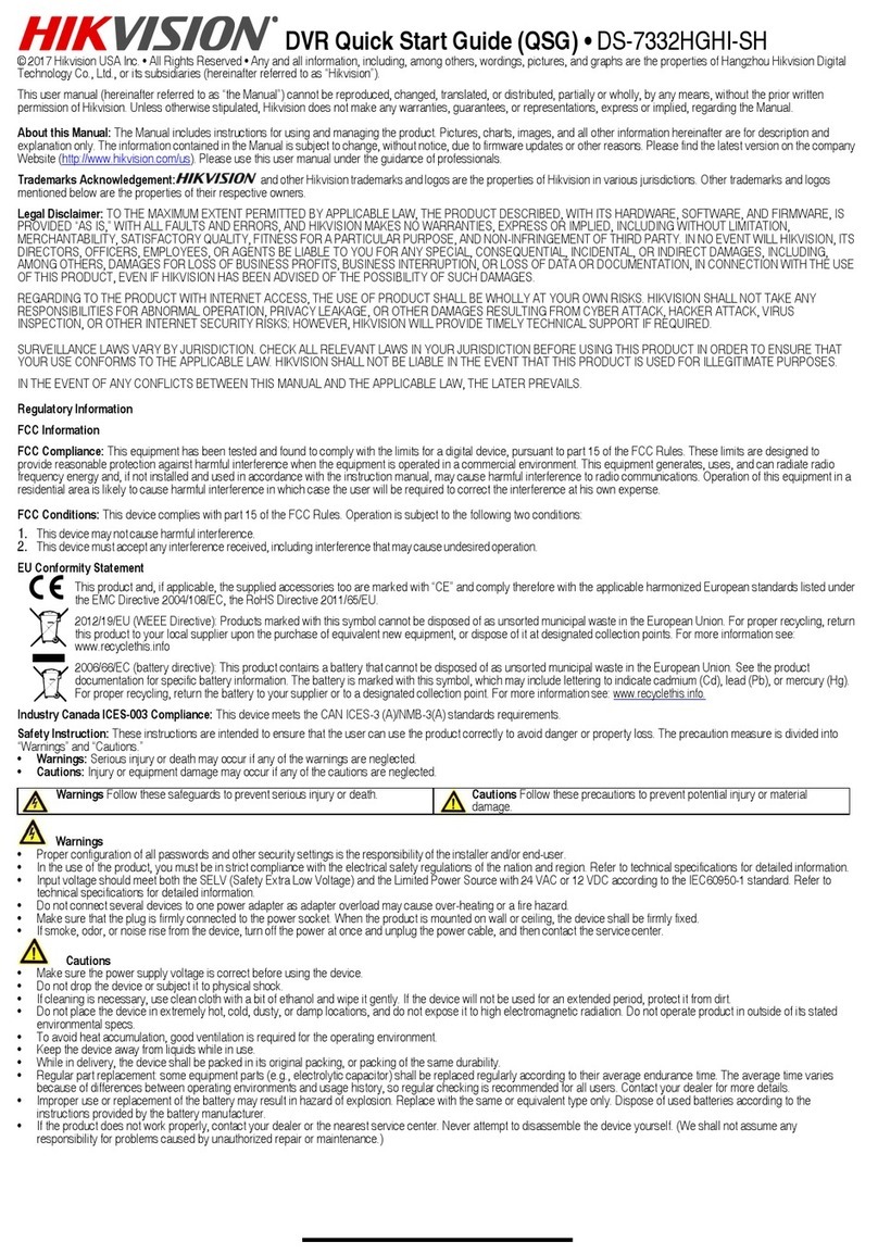 HIK VISION DS-7332HGHI-SH User manual