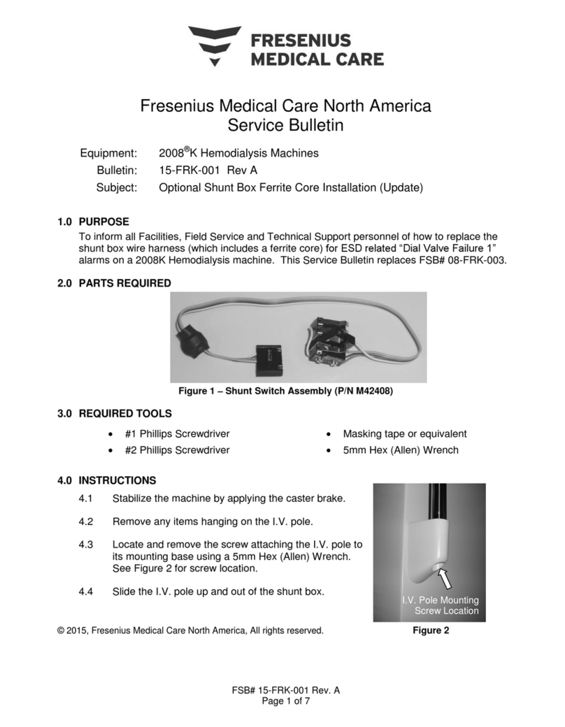 Fresenius Medical Care DIASAFE 2008 K Service bulletin