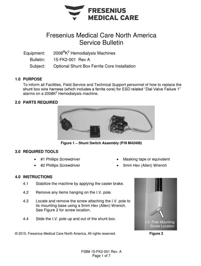Fresenius Medical Care 2008K2 Service bulletin