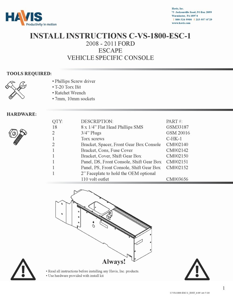 Havis C-VS-1800-ESC-1 Configuration guide