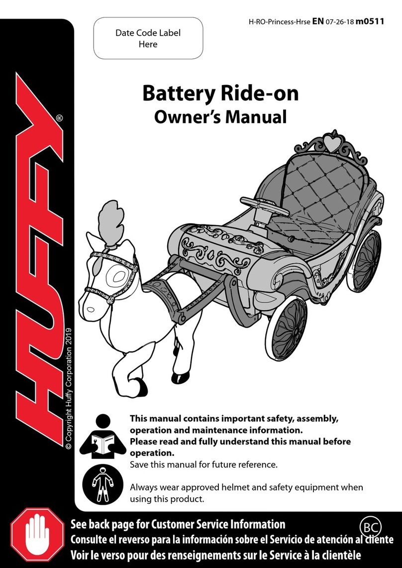Huffy Disney Princess Royal Horse and Carriage User manual