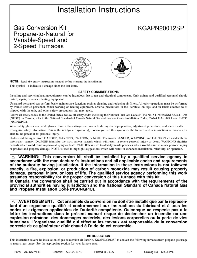 Carrier KGAPN20012SP User manual
