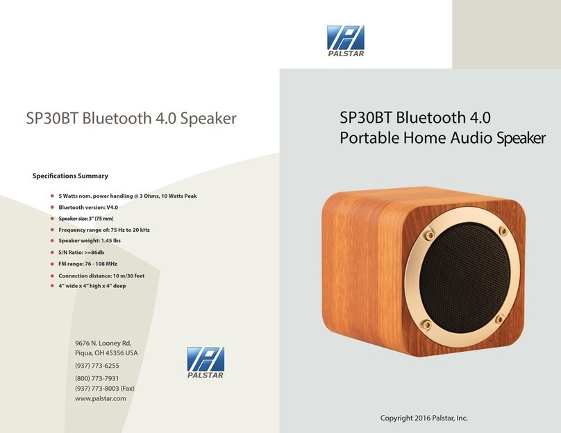 Palstar SP30BT quick start guide