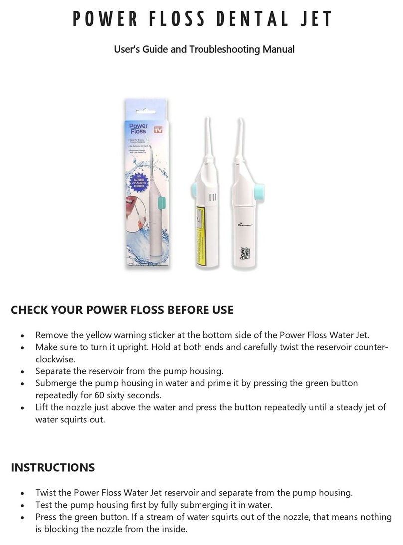 Power Floss Dental Jet User guide and troubleshooting